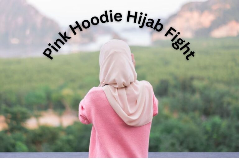 Pink Hoodie Hijab Fight