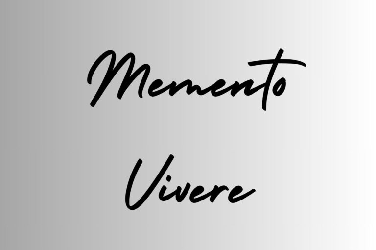 Memento Vivere